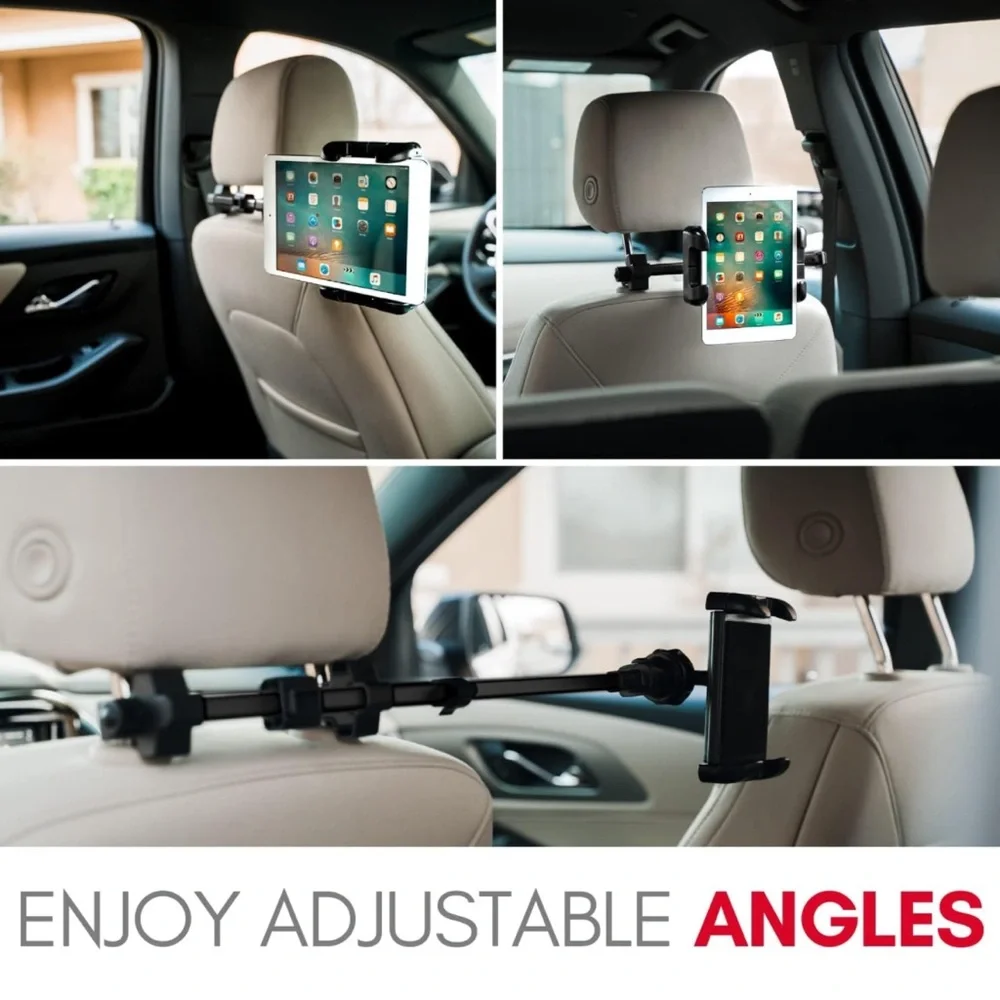 NEW MACALLY Dual Position Car Seat Cell Phone/Tablet Headrest